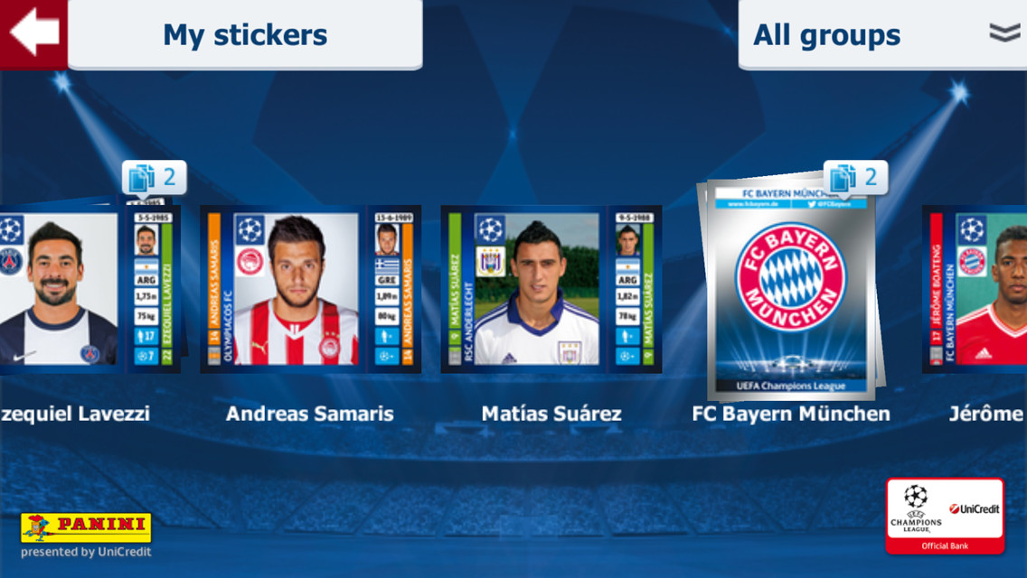 Free Album PANINI UEFA Champions League 2013-2014 Complete Sticker Collection 