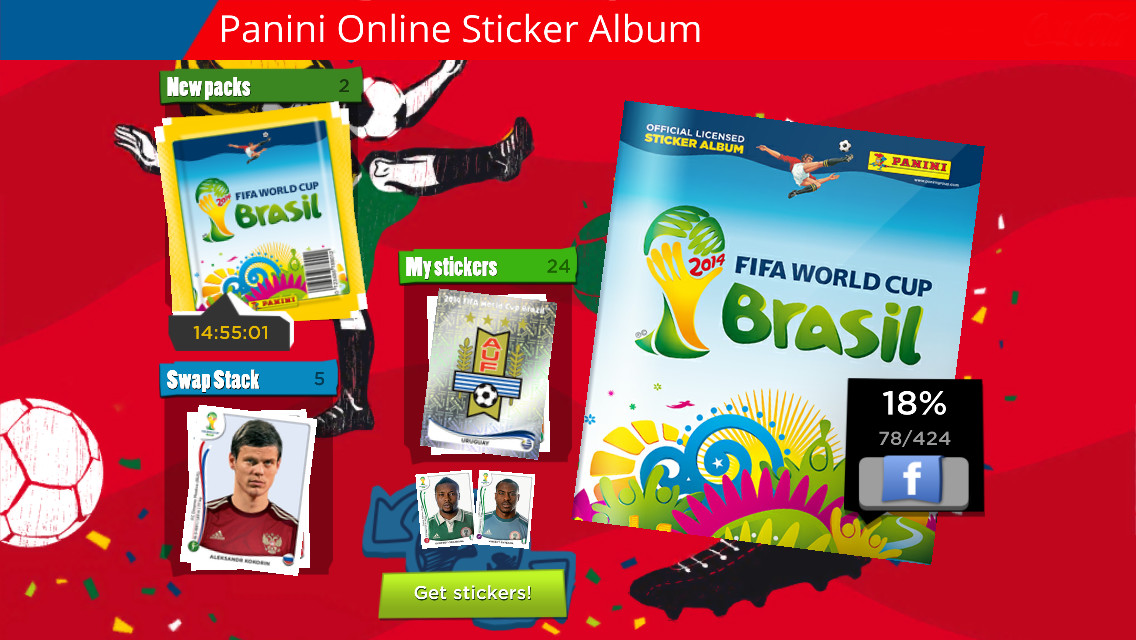 Neopoly Panini Stickeralbum World Cup  Brazil 2014 Mobile  App