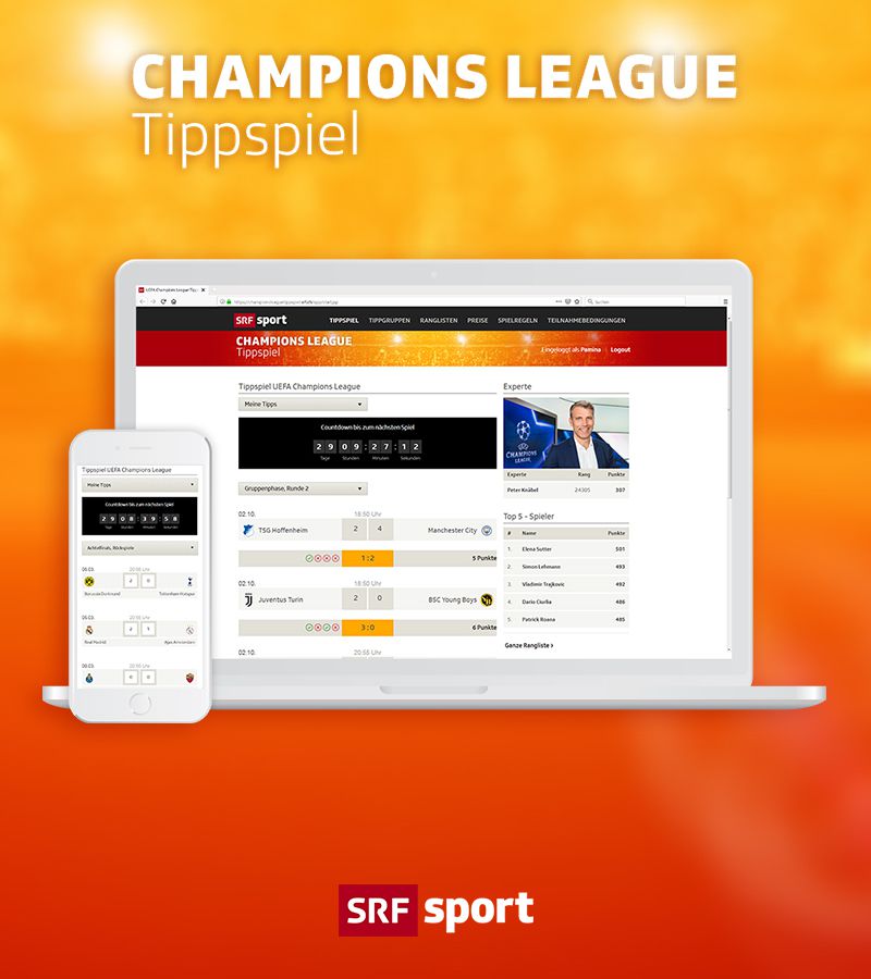 SRF Champions League 2018/19 Predictor