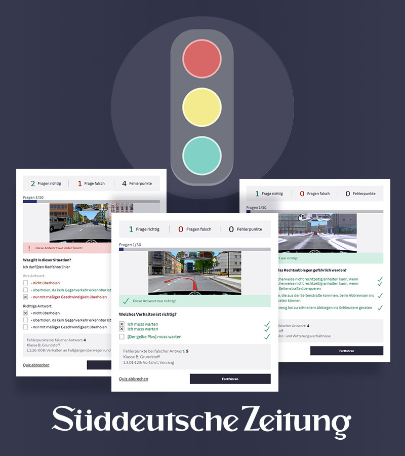Sueddeutsche.de drivers license test online