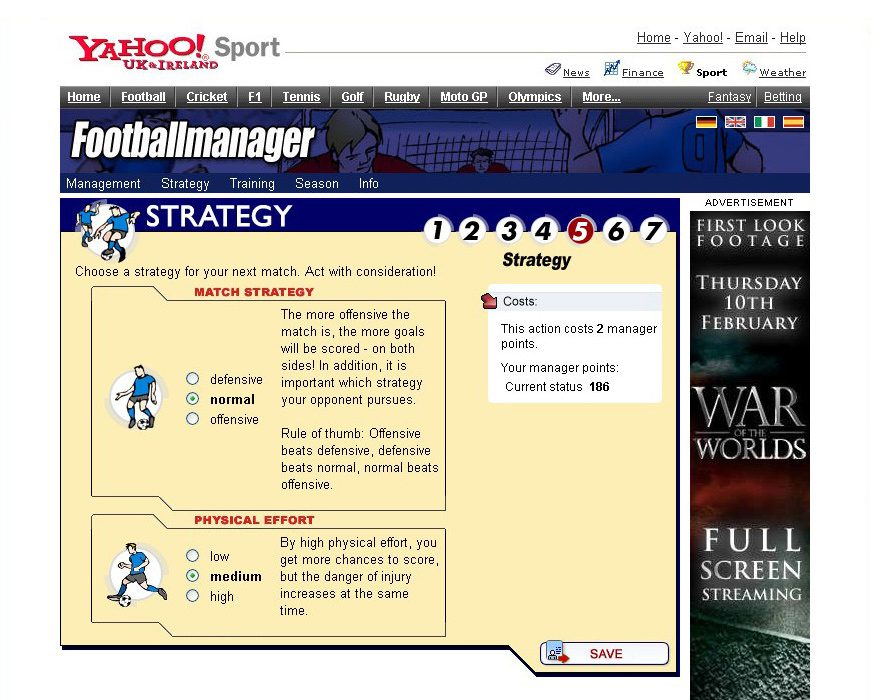 Yahoo! Soccer Manager: Online Game, Yahoo!, Football (Soccer