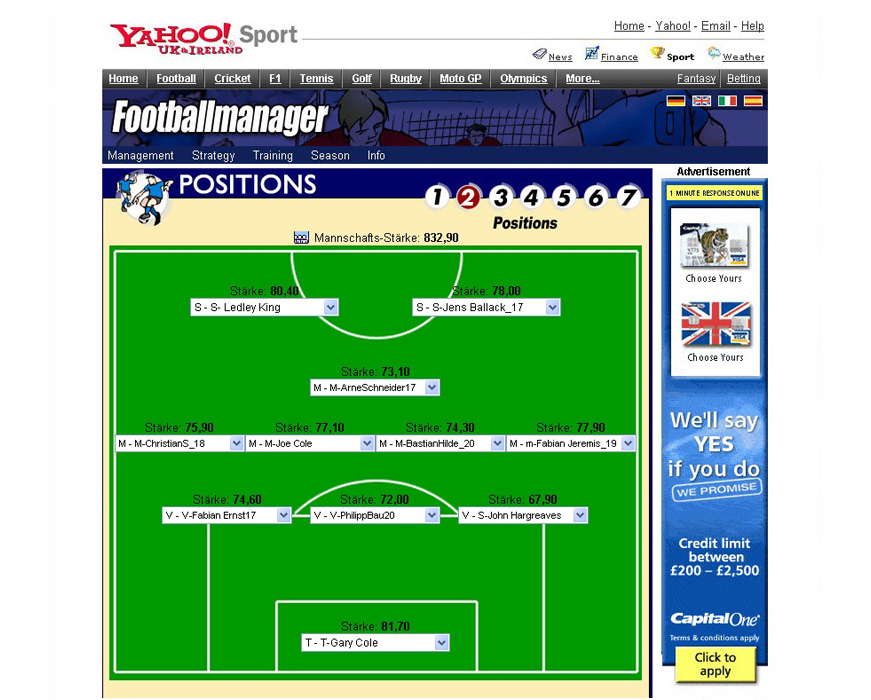 Neopoly - Yahoo! Soccer Manager